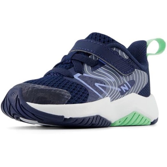 👟Extra Wide👟10 Toddler Rave Run V2 New Balance Sneakers - Navy Blue - Picture 1 of 7